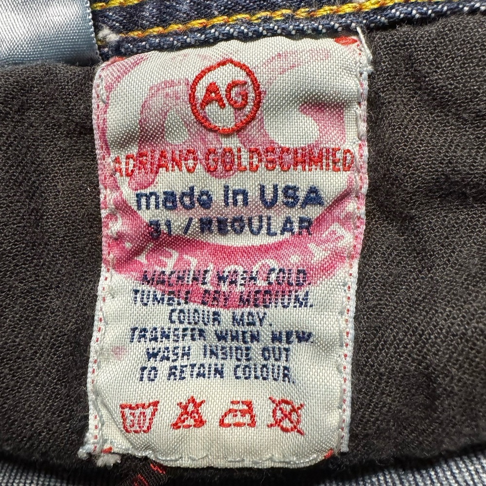AG Adriano Goldschmied Womens 31 Dark Wash Wide Leg Jeans Size Made USA - Picture 5 of 6